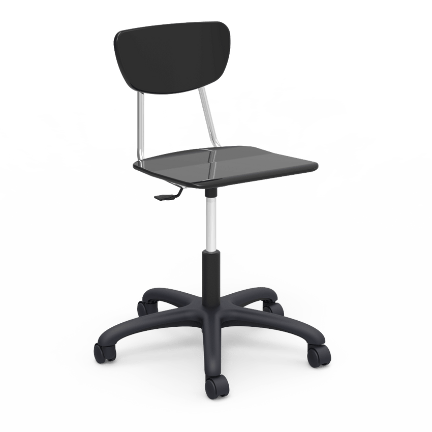 3860GC Hard Plastic Chair with Wheels Virco 3860GC