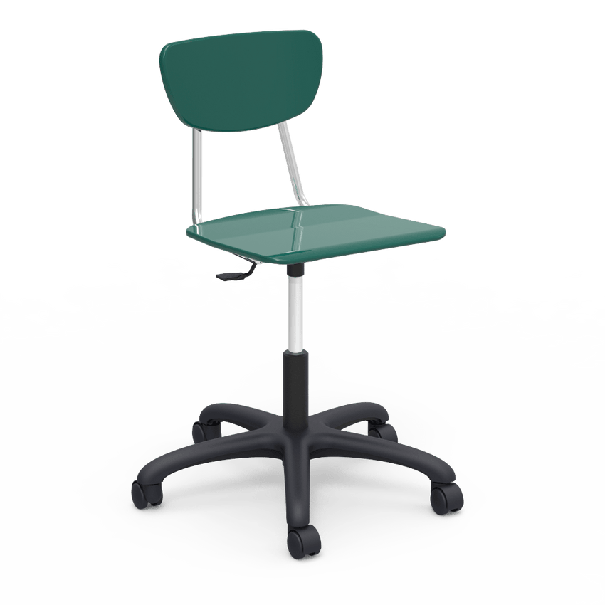 3860GC Hard Plastic Chair with Wheels (Virco 3860GC) - SchoolOutlet