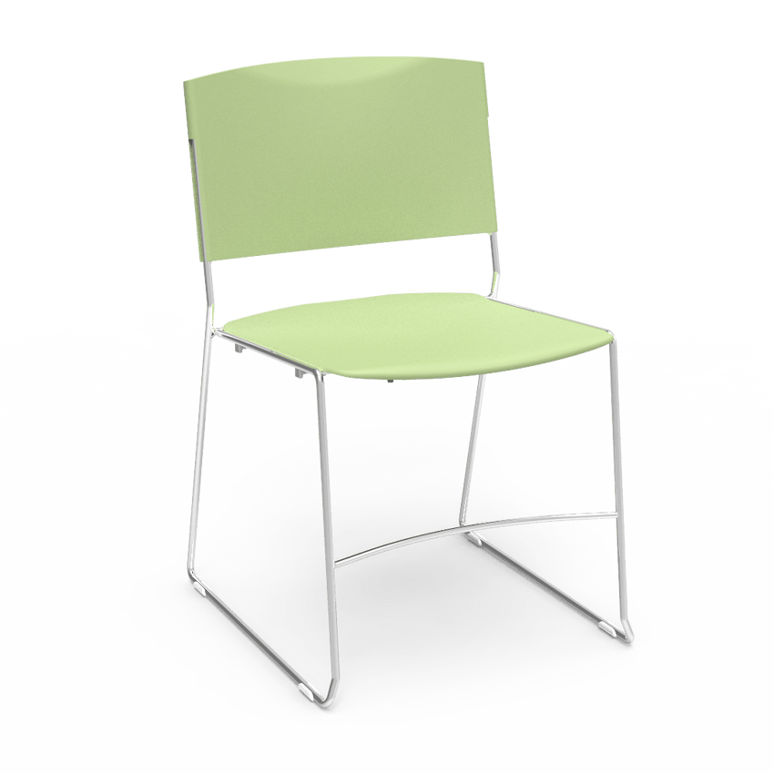Virco 4100 - UltraStack Sled Based Chair - 18" Height (Virco 4100) - SchoolOutlet