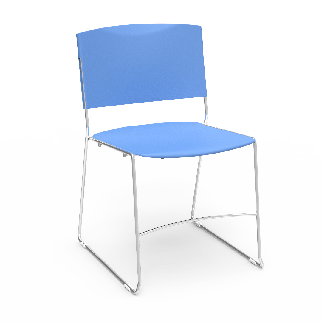 Virco 4100 - UltraStack Sled Based Chair - 18" Height (Virco 4100) - SchoolOutlet