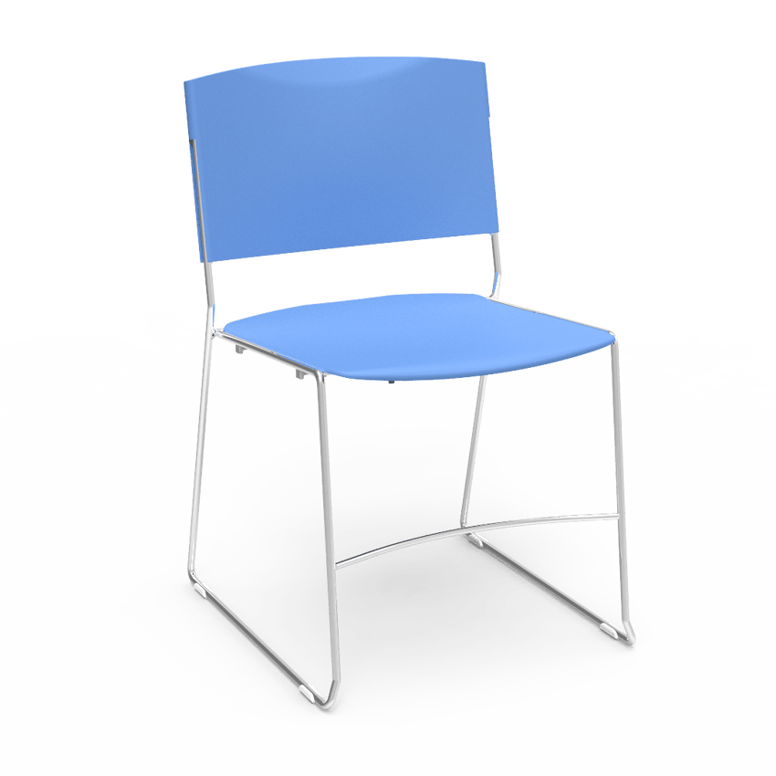 Virco 4100 - UltraStack Sled Based Chair - 18" Height (Virco 4100) - SchoolOutlet
