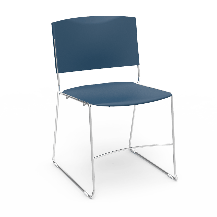 Virco 4100 - UltraStack Sled Based Chair - 18" Height (Virco 4100) - SchoolOutlet