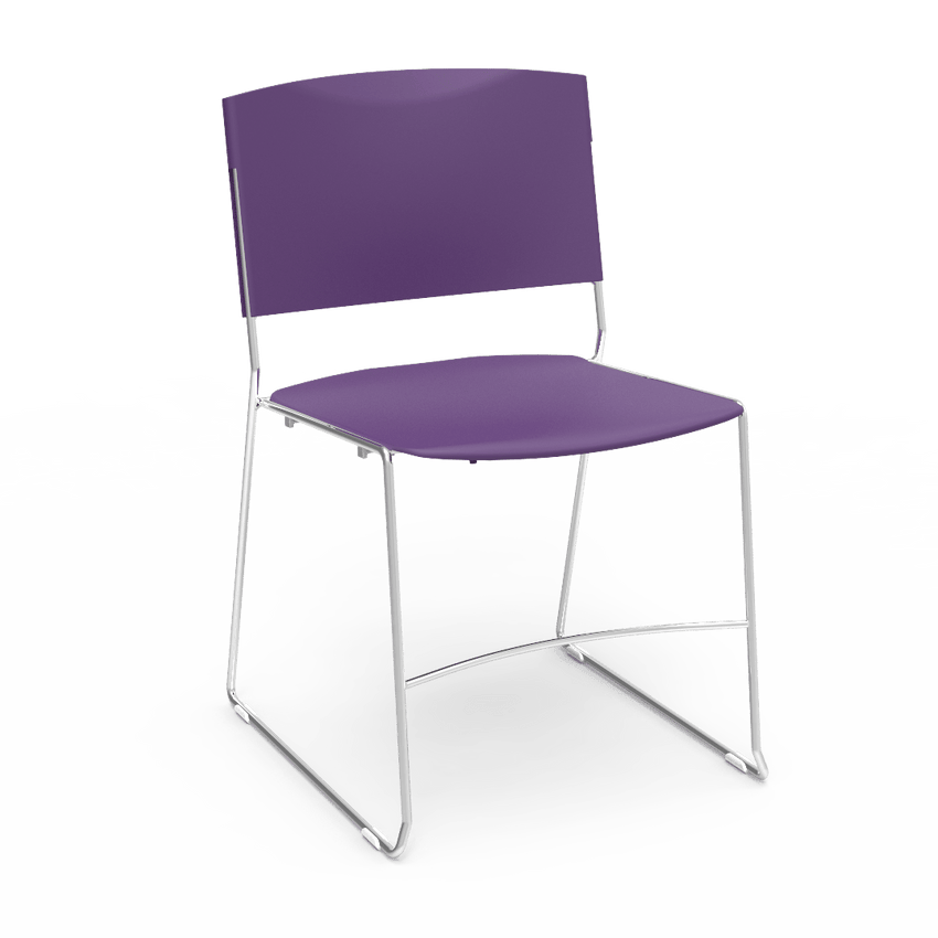 Virco 4100 - UltraStack Sled Based Chair - 18" Height (Virco 4100) - SchoolOutlet