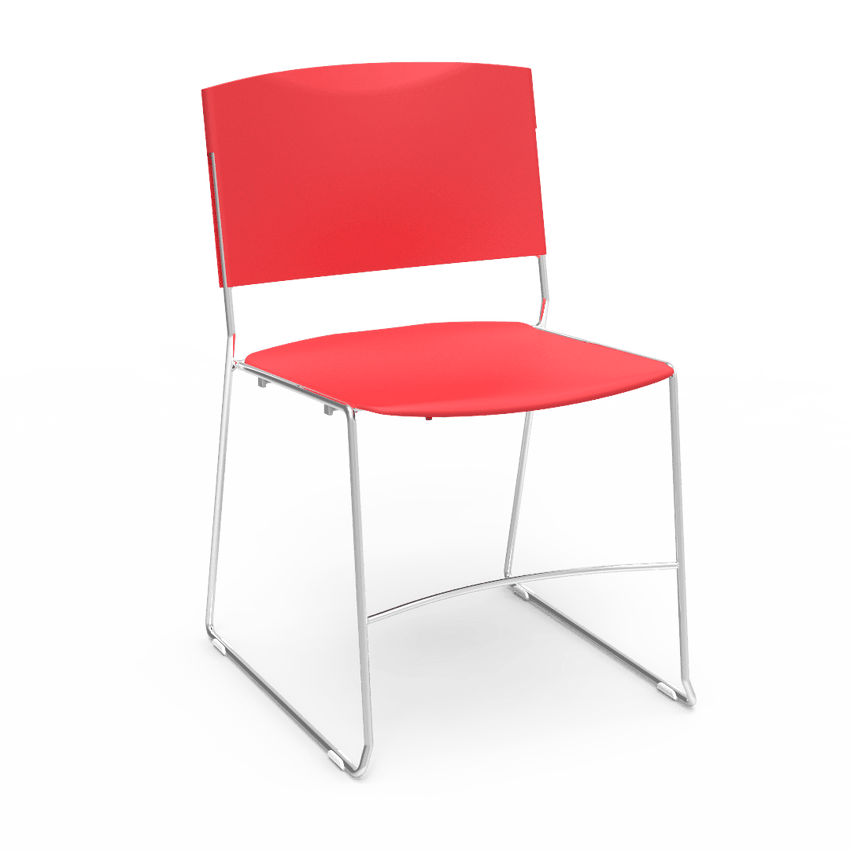 Virco 4100 - UltraStack Sled Based Chair - 18" Height (Virco 4100) - SchoolOutlet