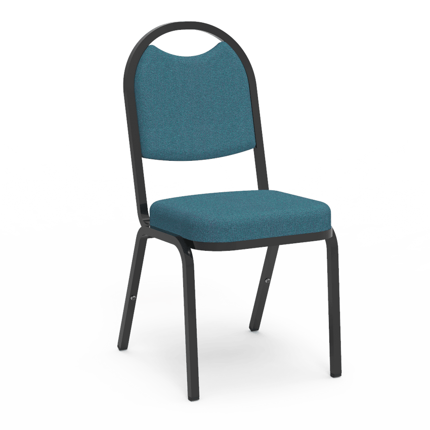 Virco 8915 - Upholstered Stack Chair, Rounded Back, Padded Crown Seat (Virco 8915) - SchoolOutlet