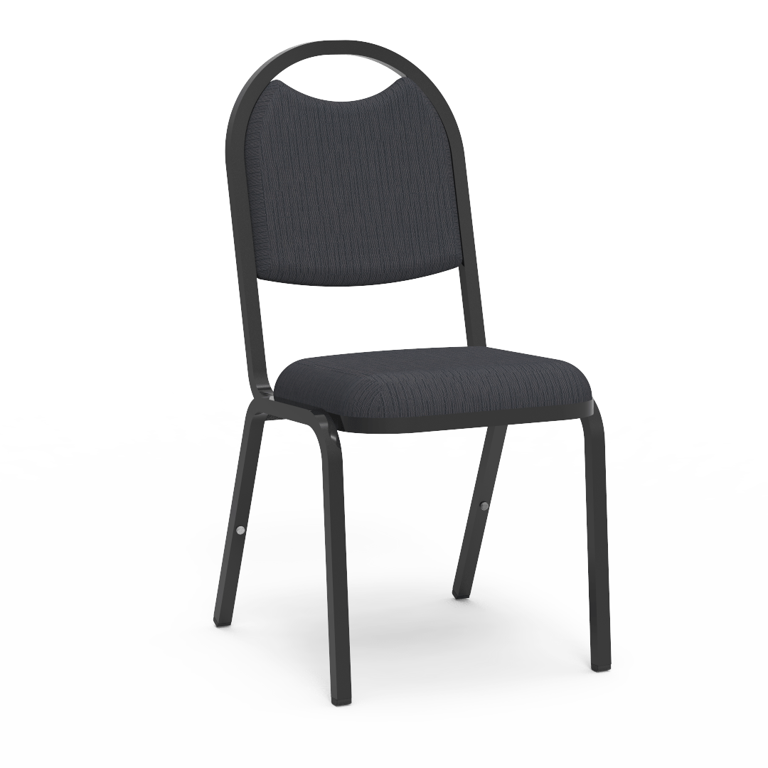 Virco 8917 - Upholstered Stack Chair, Rounded Back, Padded Dome Seat (Virco 8917) - SchoolOutlet