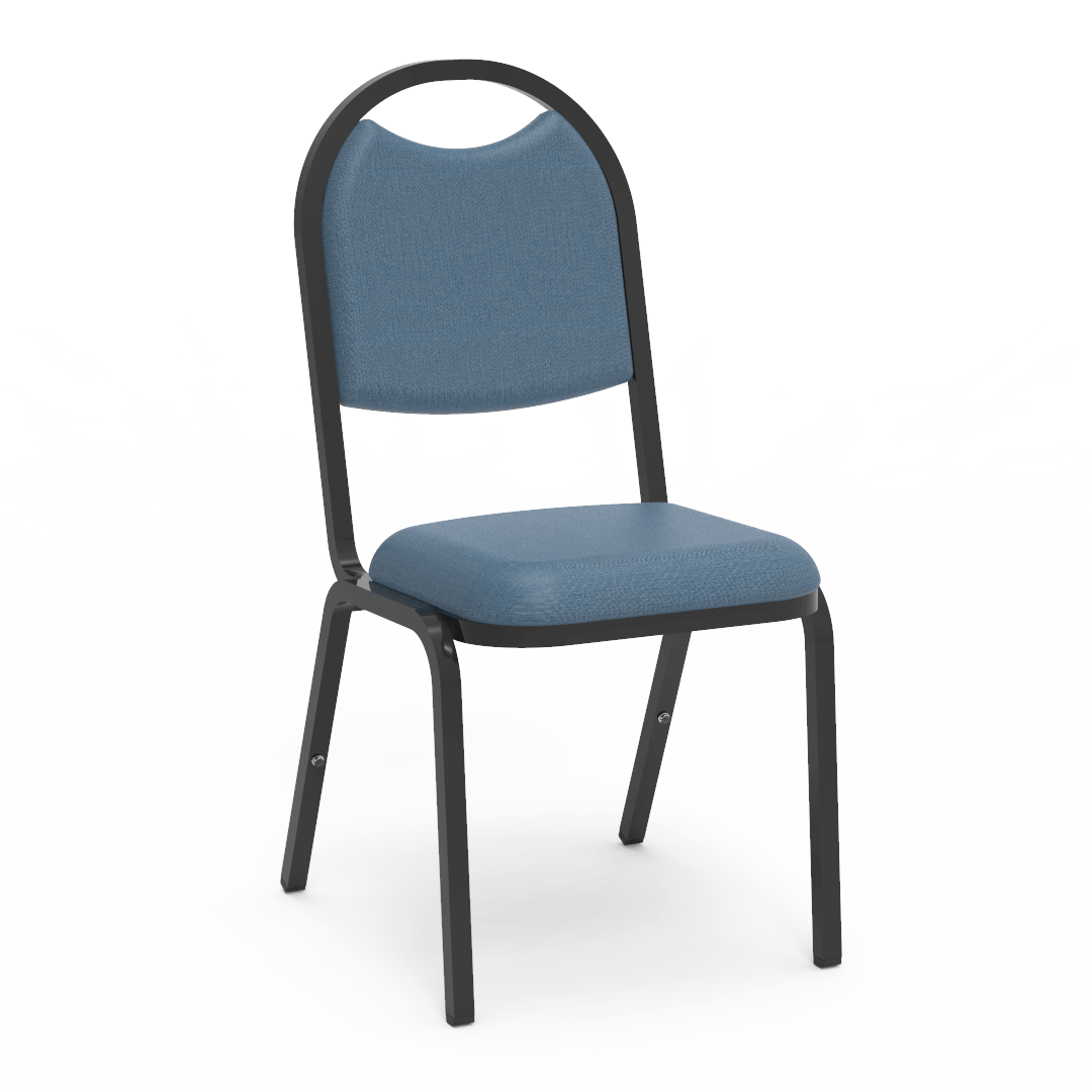 Virco 8917 - Upholstered Stack Chair, Rounded Back, Padded Dome Seat (Virco 8917) - SchoolOutlet