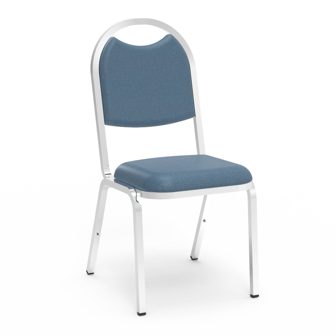 Virco 8917 - Upholstered Stack Chair, Rounded Back, Padded Dome Seat (Virco 8917) - SchoolOutlet