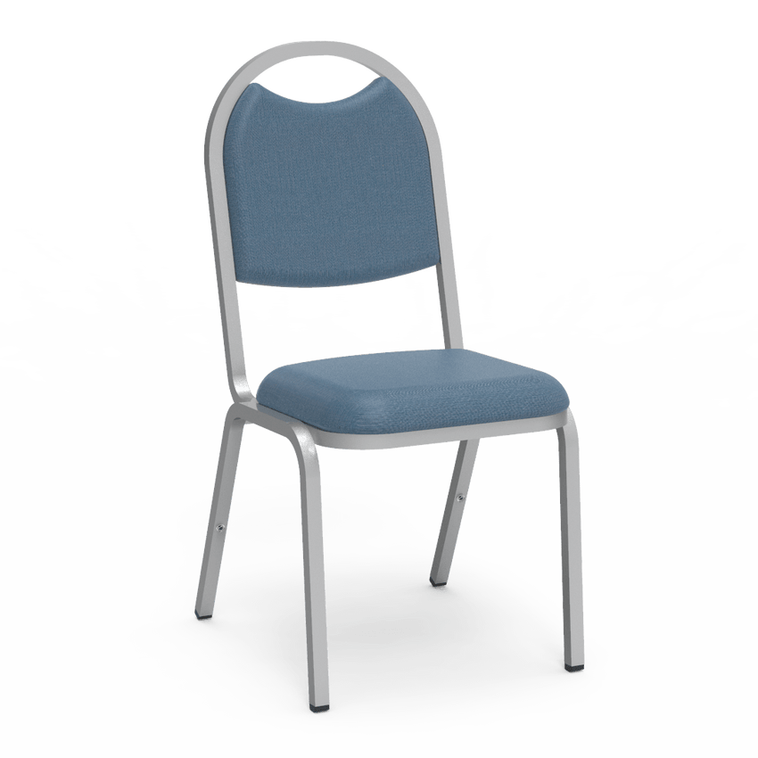 Virco 8917 - Upholstered Stack Chair, Rounded Back, Padded Dome Seat (Virco 8917) - SchoolOutlet