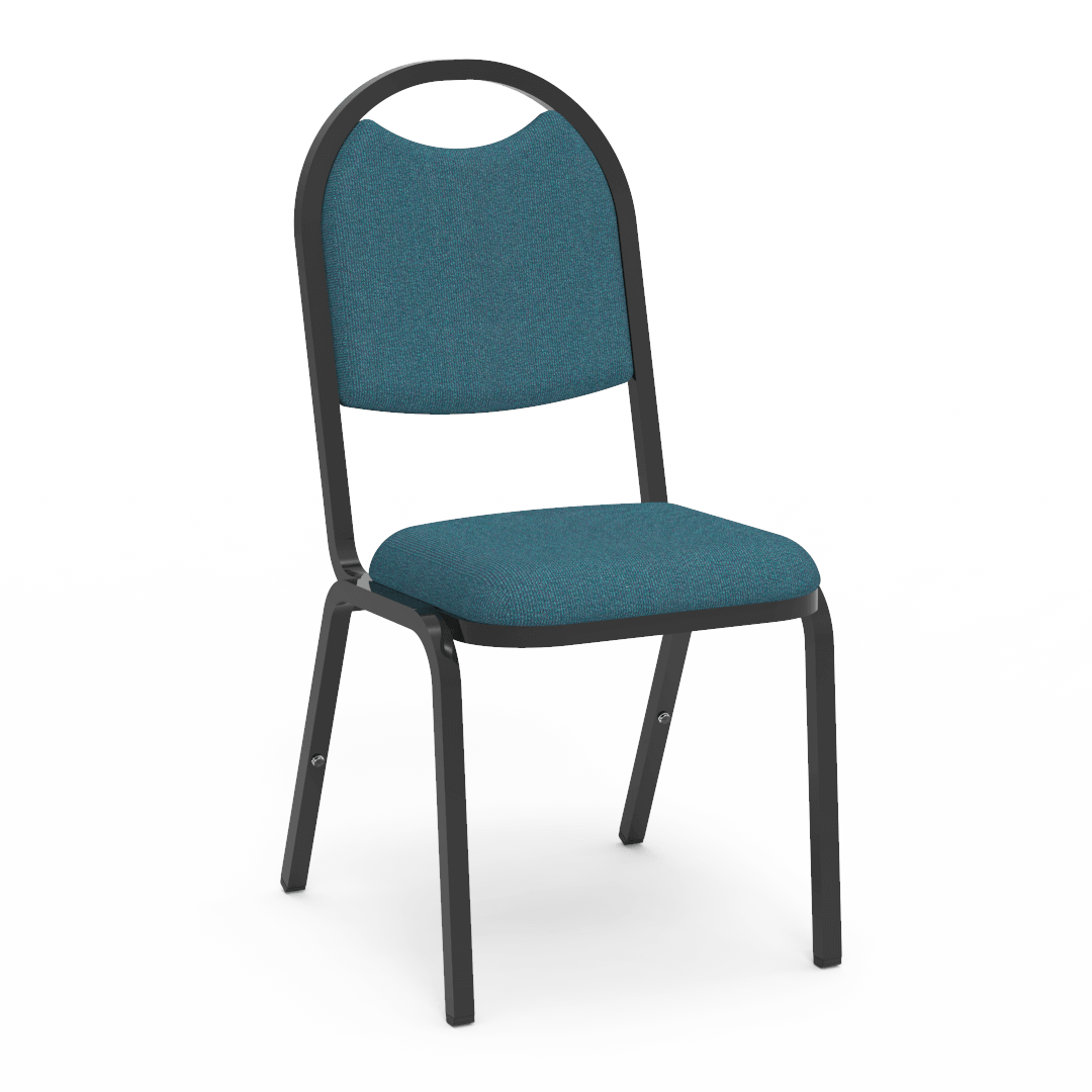 Virco 8917 - Upholstered Stack Chair, Rounded Back, Padded Dome Seat (Virco 8917) - SchoolOutlet