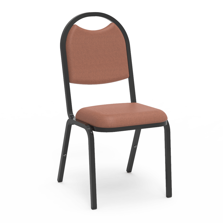 Virco 8917 - Upholstered Stack Chair, Rounded Back, Padded Dome Seat (Virco 8917) - SchoolOutlet