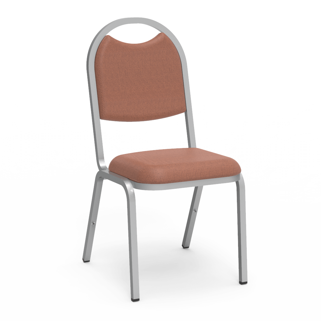 Virco 8917 - Upholstered Stack Chair, Rounded Back, Padded Dome Seat (Virco 8917) - SchoolOutlet