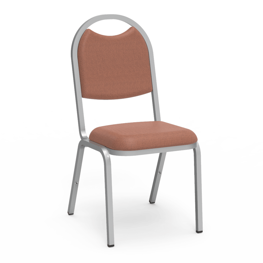 Virco 8917 - Upholstered Stack Chair, Rounded Back, Padded Dome Seat (Virco 8917) - SchoolOutlet