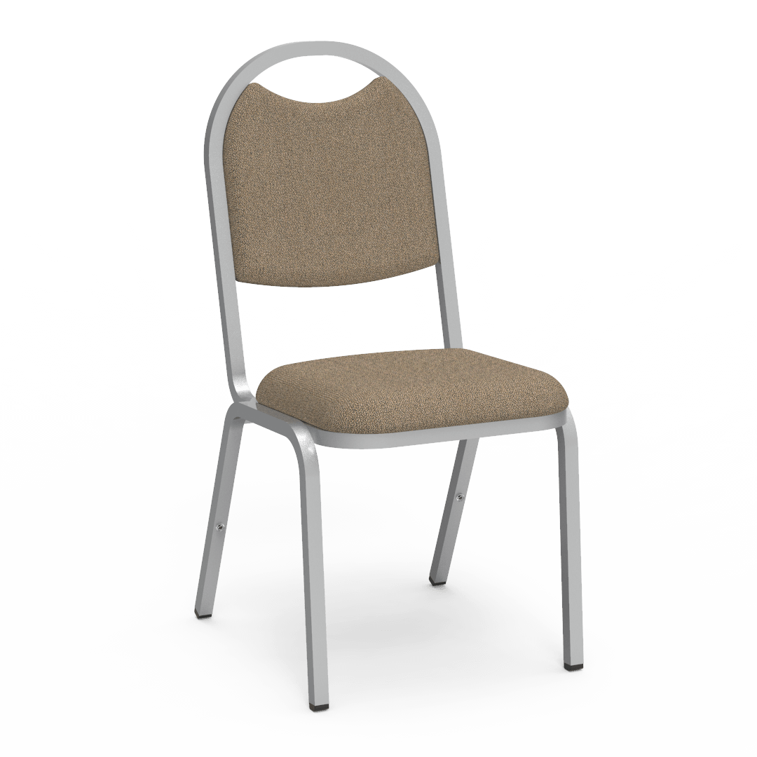 Virco 8917 - Upholstered Stack Chair, Rounded Back, Padded Dome Seat (Virco 8917) - SchoolOutlet