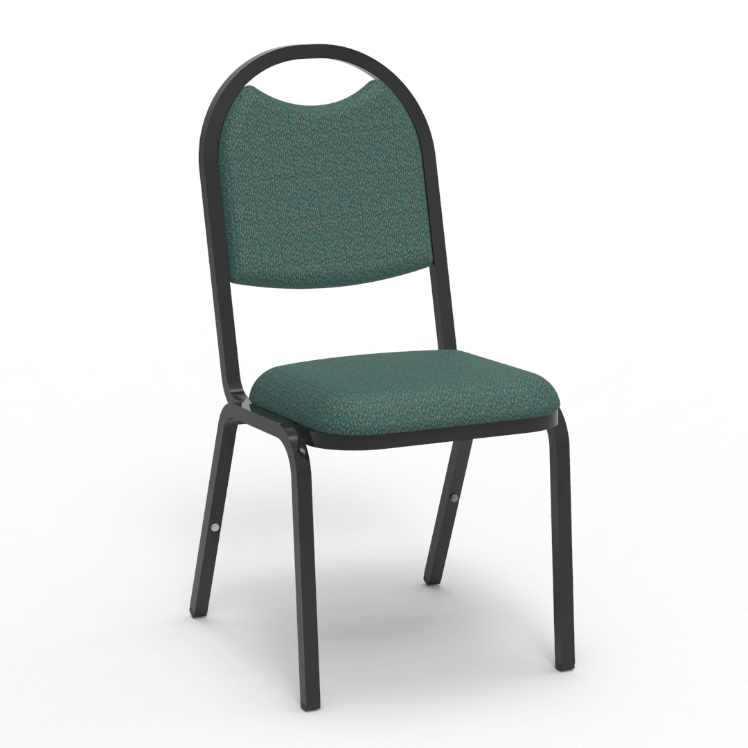 Virco 8917 - Upholstered Stack Chair, Rounded Back, Padded Dome Seat (Virco 8917) - SchoolOutlet
