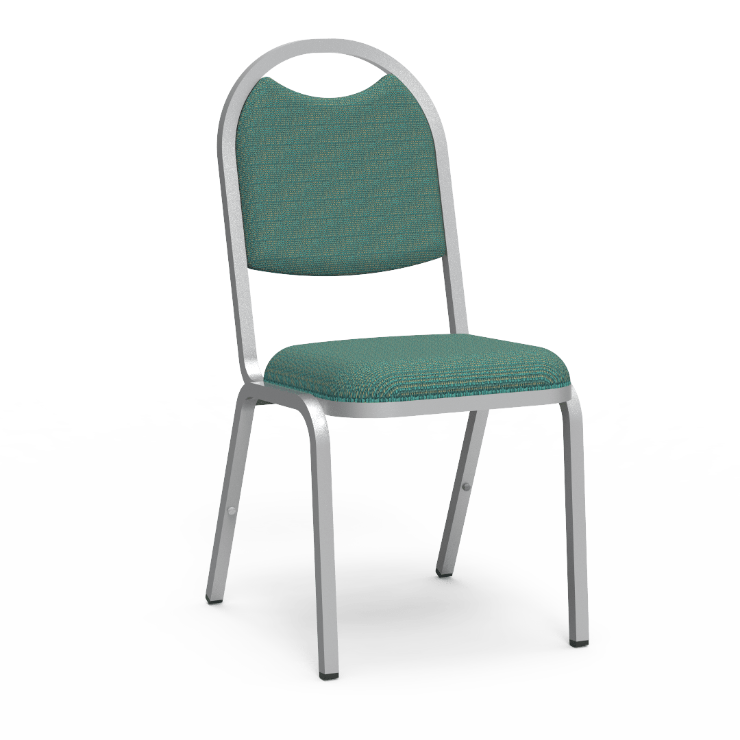 Virco 8917 - Upholstered Stack Chair, Rounded Back, Padded Dome Seat (Virco 8917) - SchoolOutlet