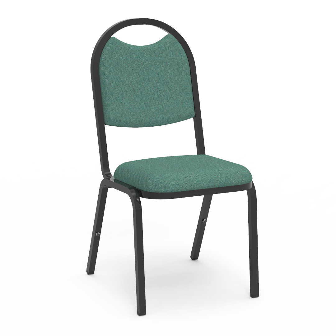 Virco 8917 - Upholstered Stack Chair, Rounded Back, Padded Dome Seat (Virco 8917) - SchoolOutlet