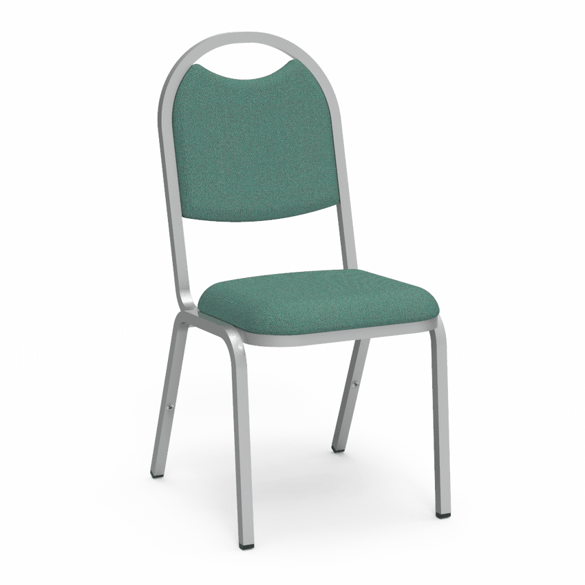 Virco 8917 - Upholstered Stack Chair, Rounded Back, Padded Dome Seat (Virco 8917) - SchoolOutlet
