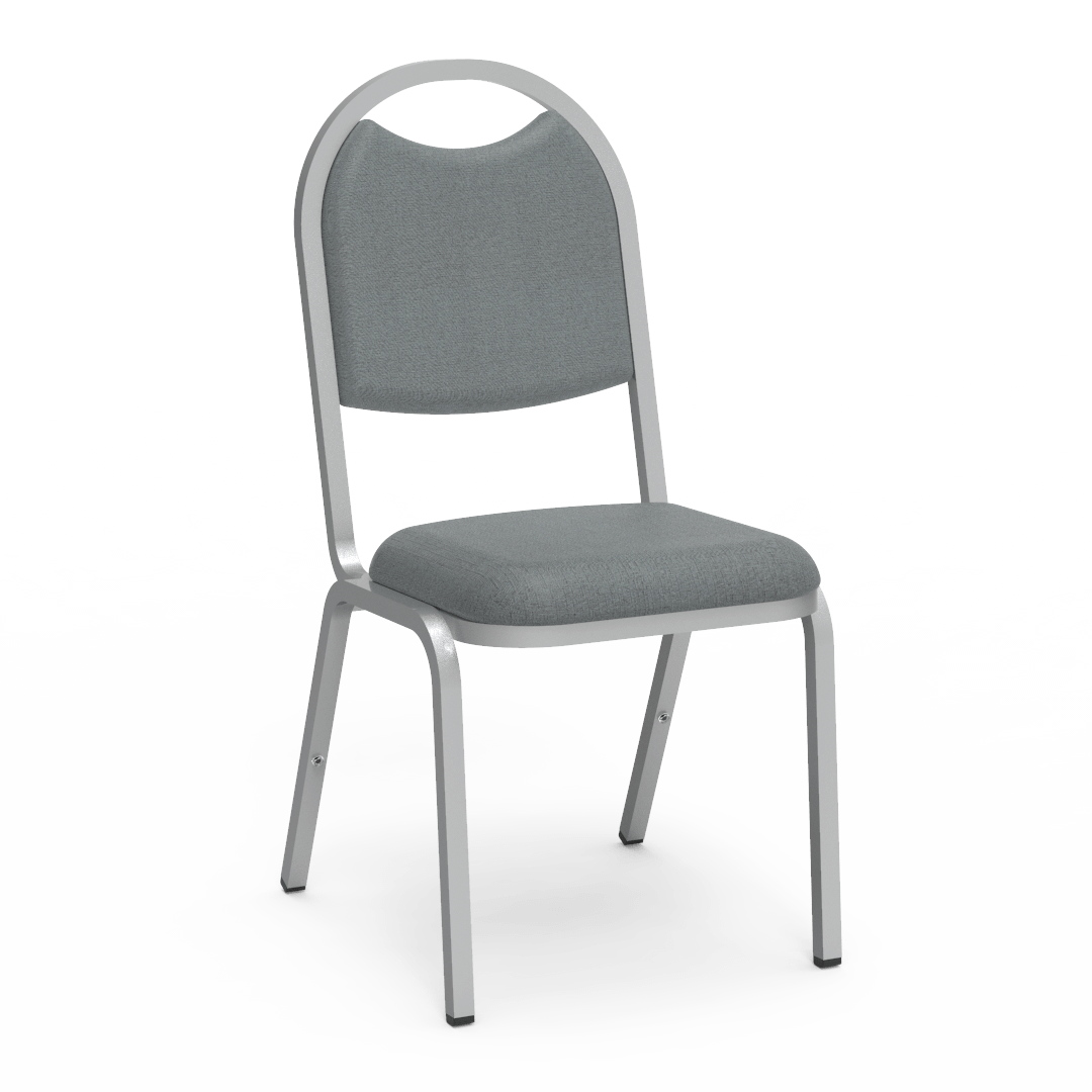 Virco 8917 - Upholstered Stack Chair, Rounded Back, Padded Dome Seat (Virco 8917) - SchoolOutlet