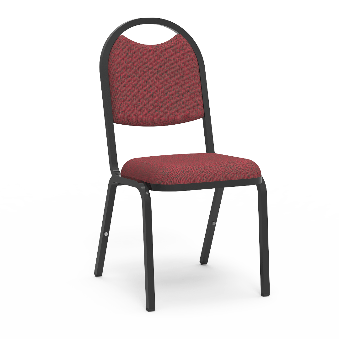 Virco 8917 - Upholstered Stack Chair, Rounded Back, Padded Dome Seat (Virco 8917) - SchoolOutlet