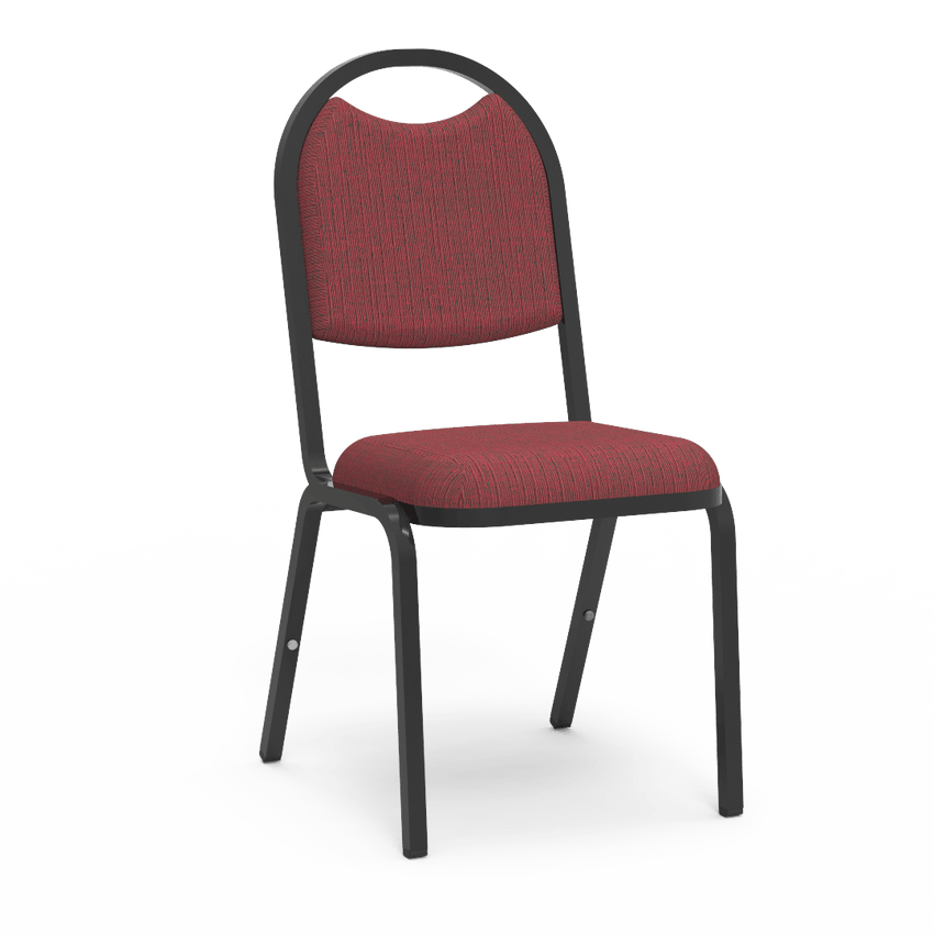 Virco 8917 - Upholstered Stack Chair, Rounded Back, Padded Dome Seat (Virco 8917) - SchoolOutlet