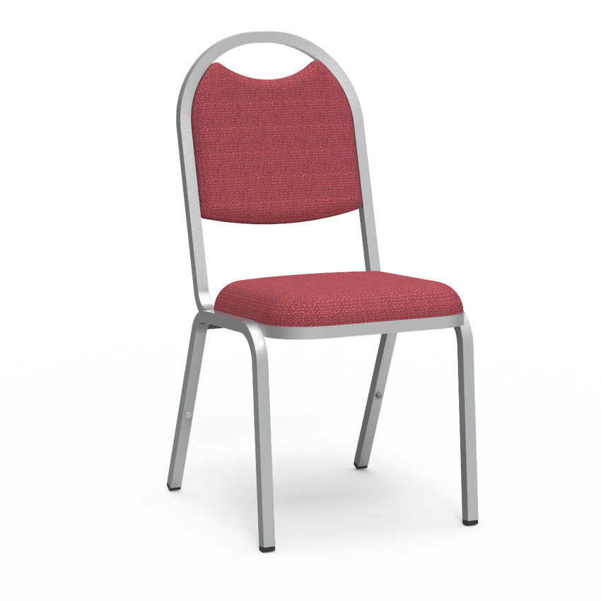 Virco 8917 - Upholstered Stack Chair, Rounded Back, Padded Dome Seat (Virco 8917) - SchoolOutlet