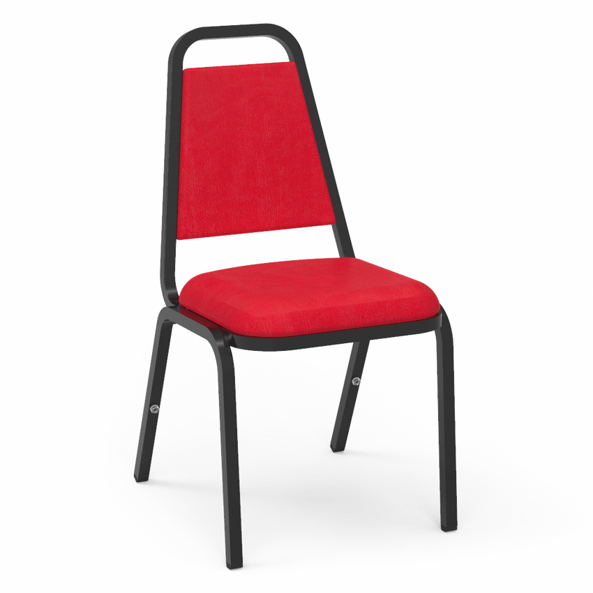 Virco 8926 - Upholstered Stack Chair, Trapezoidal Back, Padded Dome Seat (Virco 8926) - SchoolOutlet