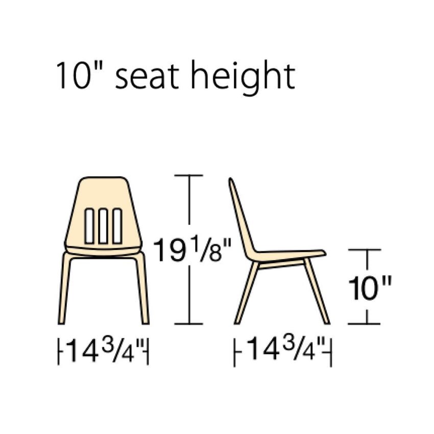 Virco 9010 Preschool & Day Care Stack Chair - 10" Seat Height - SchoolOutlet