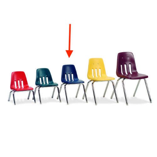 Virco 9014 Classroom Chair 14" Seat Height Stackable for Students Kindergarten to 2nd Grade - SchoolOutlet