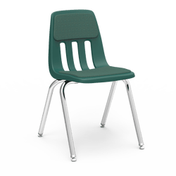 Virco 9018P - Padded Upholstered School Stack Chair with Steel Back Support - 18" Seat Height (Virco 9018P)