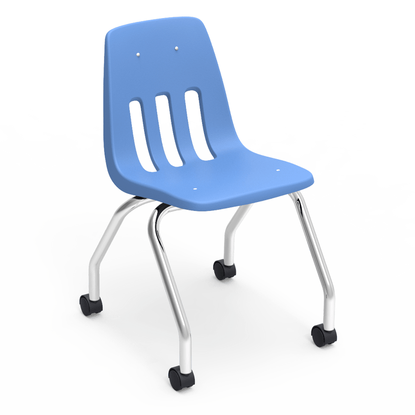 Virco 9050 - Mobile Task Chair with Wheels - 18" Seat Height (Virco 9050) - SchoolOutlet