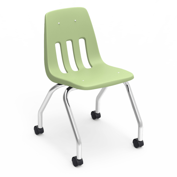 Virco 9050 - Mobile Task Chair with Wheels - 18" Seat Height (Virco 9050) - SchoolOutlet