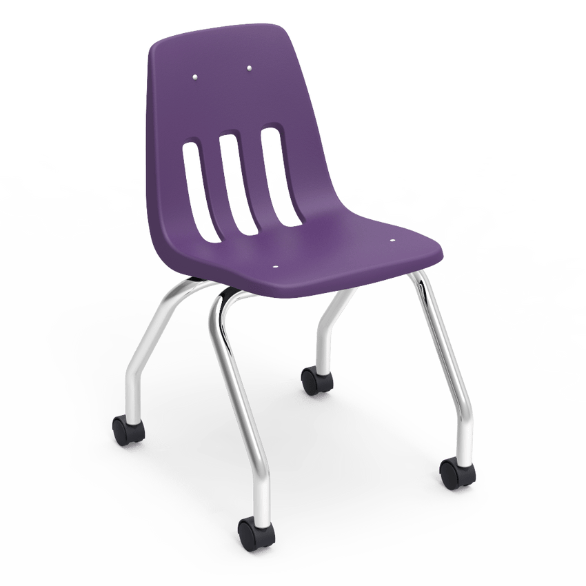 Virco 9050 - Mobile Task Chair with Wheels - 18" Seat Height (Virco 9050) - SchoolOutlet