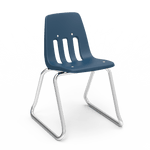 Virco 9614 - 9000 Series Sled-Based Stack Chair with Steel Back Support - 14