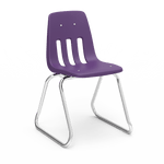 Virco 9616 - 9000 Series Sled-Based Stack Chair with Steel Back Support - 16