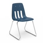 Virco 9618 - 9000 Series Sled-Based Stack Chair with Steel Back Support - 18
