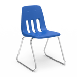 Virco 9618 - 9000 Series Sled-Based Stack Chair with Steel Back Support - 18