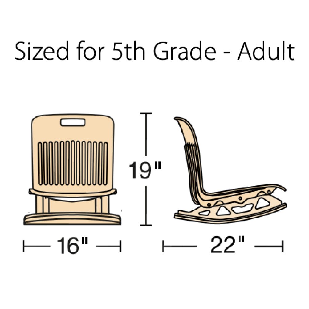 Virco ANFLROCK18 - Analogy Series Floor Rocker - 16"W x 22"D (Virco ANFLROCK18) - SchoolOutlet