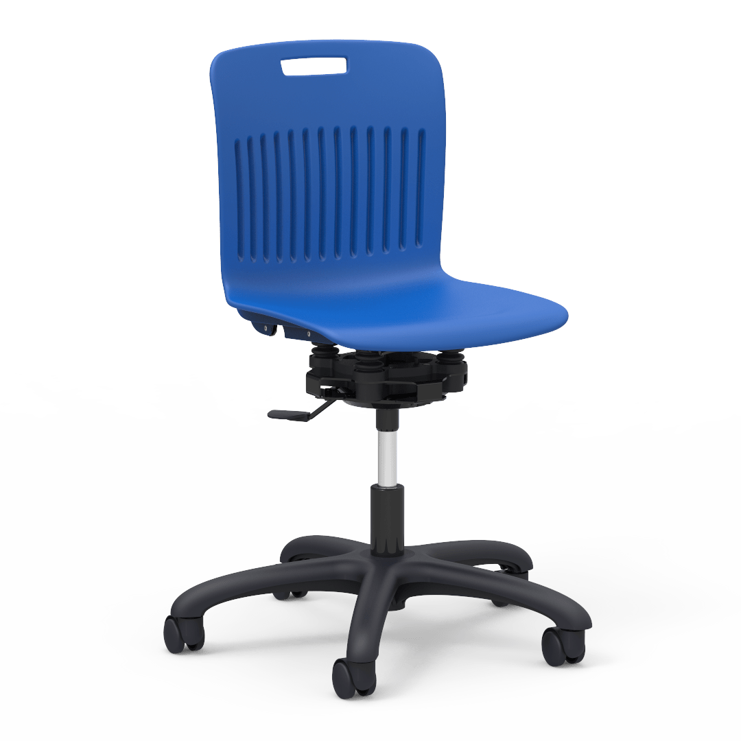 Virco Analogy Series R2M Adjustable Height Mobile Task Chair (Virco ANR2MTASK18) - SchoolOutlet