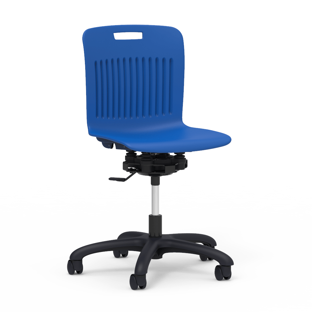 Virco ANR2MTASK18EL - Analogy Series 18" R2M Mobile Task Chair w/ Extra-Large Bucket - 24-1/8"W x 24-1/8"D (Virco ANR2MTASK18EL) - SchoolOutlet