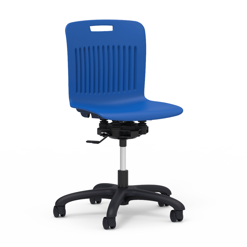 Virco ANR2MTASK18EL - Analogy Series 18" R2M Mobile Task Chair w/ Extra-Large Bucket - 24-1/8"W x 24-1/8"D (Virco ANR2MTASK18EL) - SchoolOutlet