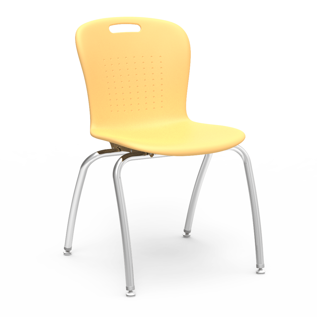 Virco CS18 - Civitas Sage Series 4-Legged Ergonomic Chair, Flex Seat/Back - 18" Seat Height (Virco CS18) - SchoolOutlet