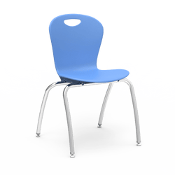 Virco CZ18 - Civitas Series 4-Legged Ergonomic Chair, Contoured Seat/Back - 18" Seat Height (Virco CZ18)
