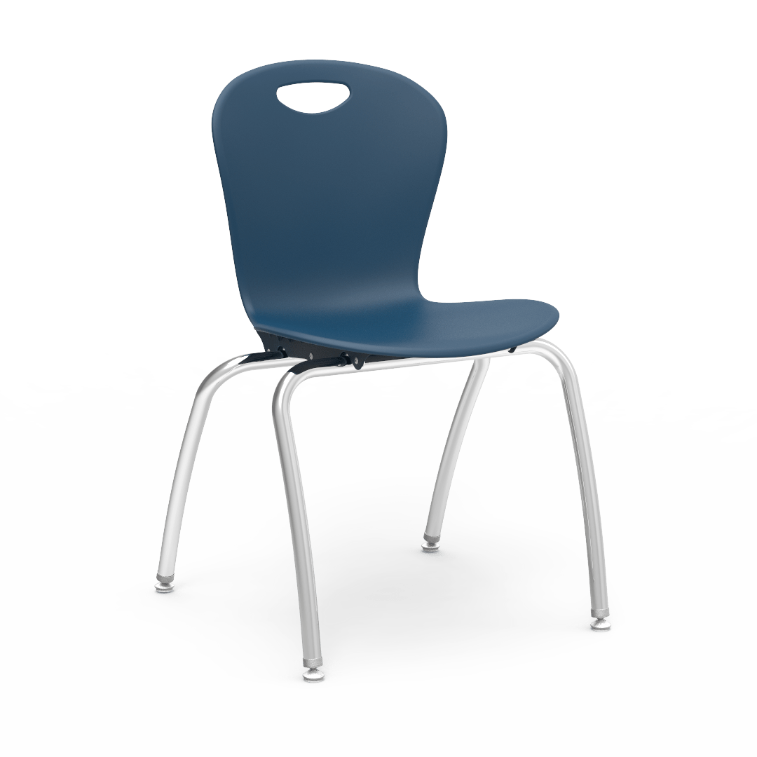 Virco CZ18 - Civitas Series 4-Legged Ergonomic Chair, Contoured Seat/Back - 18" Seat Height (Virco CZ18) - SchoolOutlet