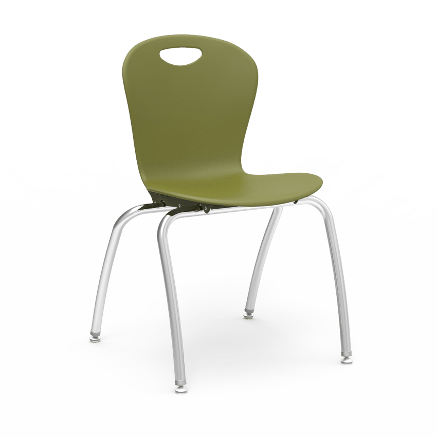 Virco CZ18 - Civitas Series 4-Legged Ergonomic Chair, Contoured Seat/Back - 18" Seat Height (Virco CZ18) - SchoolOutlet