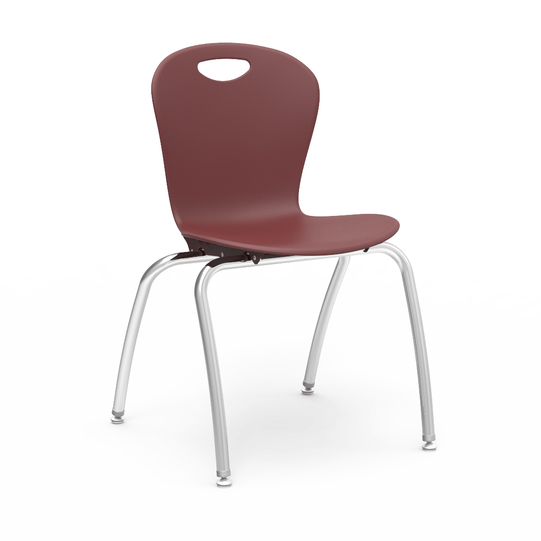 Virco CZ18 - Civitas Series 4-Legged Ergonomic Chair, Contoured Seat/Back - 18" Seat Height (Virco CZ18) - SchoolOutlet