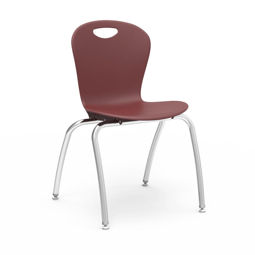 Virco CZ18 - Civitas Series 4-Legged Ergonomic Chair, Contoured Seat/Back - 18" Seat Height (Virco CZ18) - SchoolOutlet