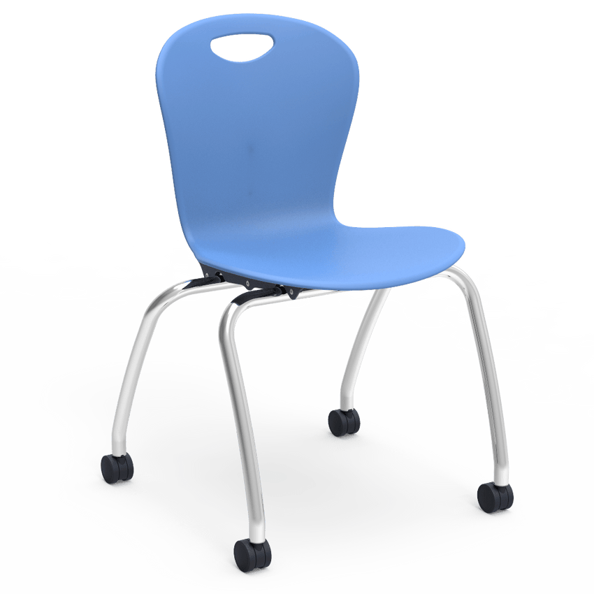 Virco Civitas Series Mobile Ergonomic Chair, Contoured Seat/Back - 18" Seat Height with 4 Casters (Virco CZ18C) - SchoolOutlet