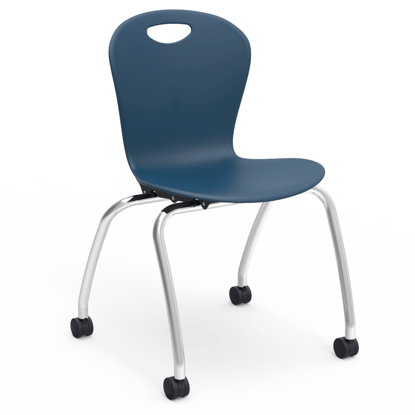 Virco Civitas Series Mobile Ergonomic Chair, Contoured Seat/Back - 18" Seat Height with 4 Casters (Virco CZ18C) - SchoolOutlet