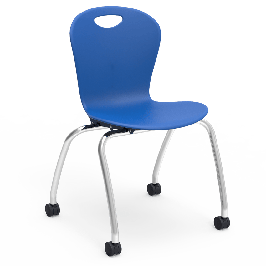 Virco Civitas Series Mobile Ergonomic Chair, Contoured Seat/Back - 18" Seat Height with 4 Casters (Virco CZ18C) - SchoolOutlet